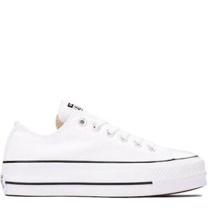 Converse Women’s Chuck Taylor All Star Lift Low Top Sneaker, Platform, White